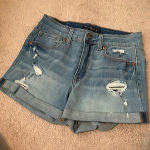 Aeropostale High Waisted Jean Shorts